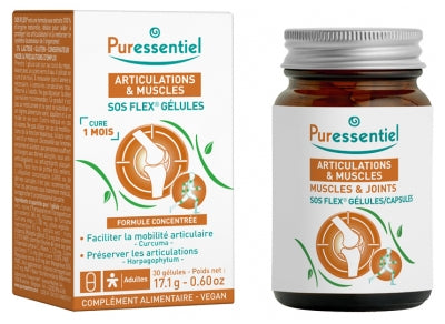 Puressentiel Joints & Muscles Sos Flex 30 Capsules