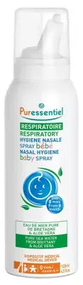 Puressentiel Respiratory Baby Nasal Hygiene Spray With Aloe Vera 120Ml