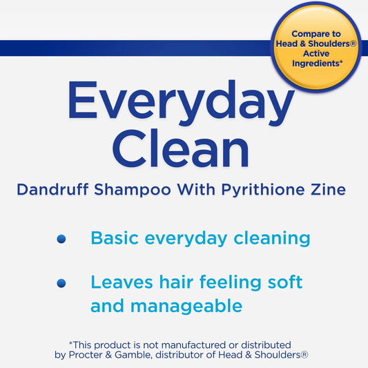 Equate Everyday Clean Nourishing Dandruff Shampoo, Pyrithione Zinc, 33.8 fl oz