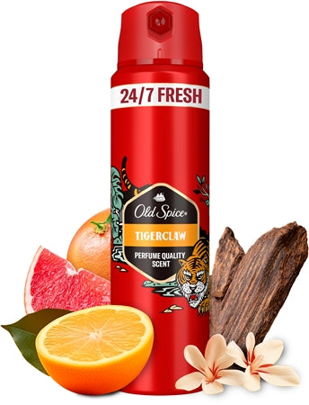 Old Spice Tigerclaw Deodorant And Body Spray For Men