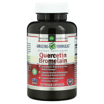Amazing Nutrition, Quercetin Bromelain Veggie Capsules