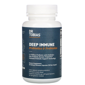 Dr. Tobias, Deep Immune, Probiotics & Prebiotics Delayed Release Capsules