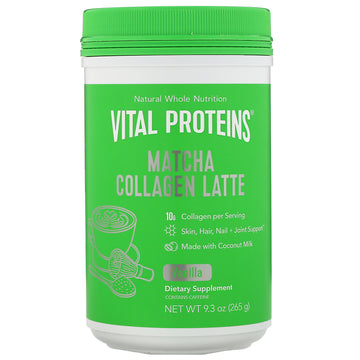Vital Proteins, Matcha Collagen Latte, Vanilla