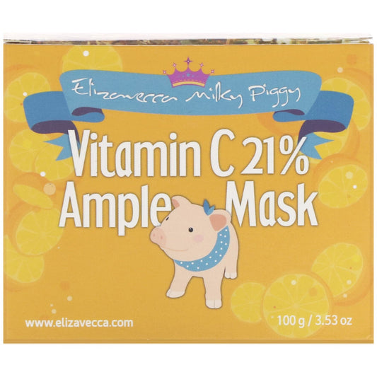 Elizavecca, Milky Piggy, Vitamin C 21% Ample Beauty Mask (100 G)