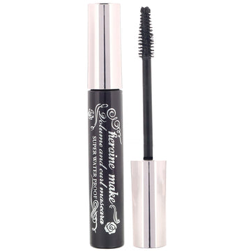 KissMe, Heroine Make, Volume & Curl Mascara, Super Waterproof, #01 Super Black