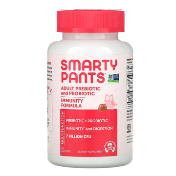 Smartypants, Adult Prebiotic And Probiotic, Strawberry Creme, 7 Billion Cfu Gummies