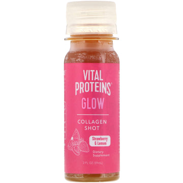 Vital Proteins, Collagen Shot, Glow, Strawberry & Lemon