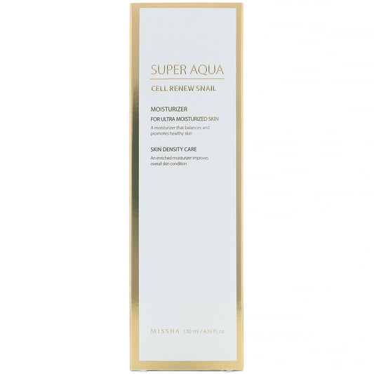 Missha, Super Aqua, Cell Renew Snail, Moisturizer (130 Ml)