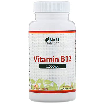 Nu U Nutrition, Vitamin B12, 1,000 Æg Vegetarian Tablets