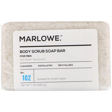 Marlowe, Men's Body Scrub Soap Bar, No. 102 (198.4 g)