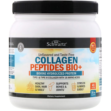 Bioschwartz, Collagen Peptides Bio+, Unflavored