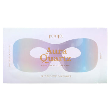 Petitfee, Aura Quartz, Hydrogel Eye Zone Beauty Mask, Iridescent Lavender, 9 G