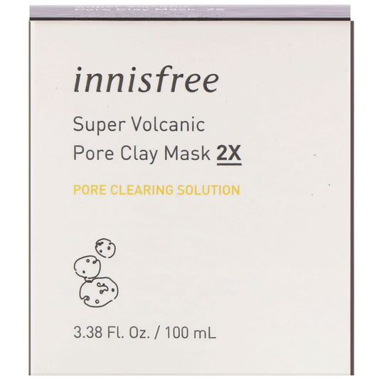 Innisfree, Super Volcanic Pore Clay Beauty Mask 2X(100 Ml)