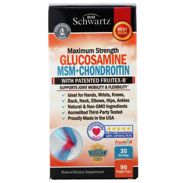 Bioschwartz, Glucosamine Msm + Chondroitin With Patented Fruitex-B