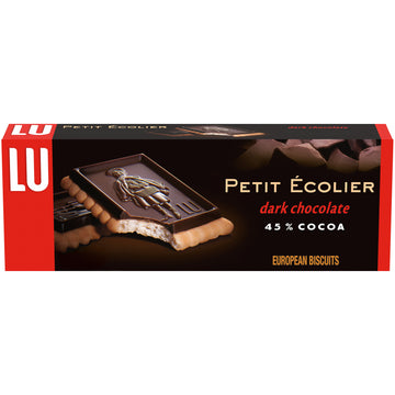 Lu Petit Ecolier European Dark Chocolate Biscuit Cookies