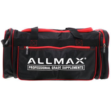 Allmax Nutrition, Allmax Premium Fitness Gym Bag, Black & Red