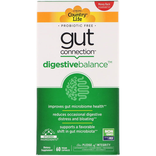 Country Life, Gut Connection, Digestive Balance Vegan Capsules
