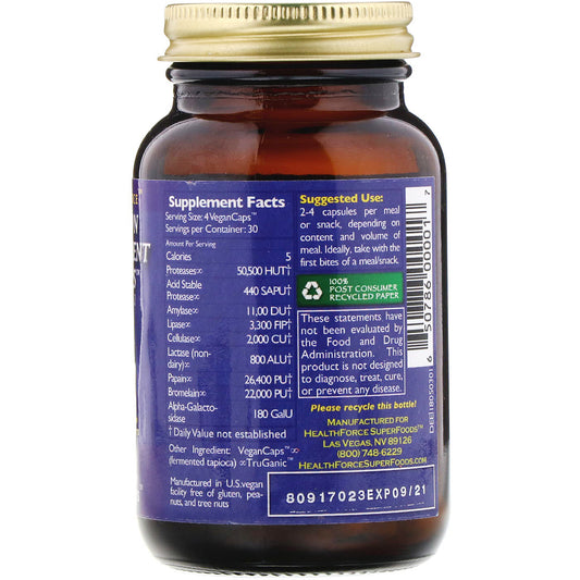 Healthforce Superfoods, Digestion Enhancement Enzymes Vegancaps