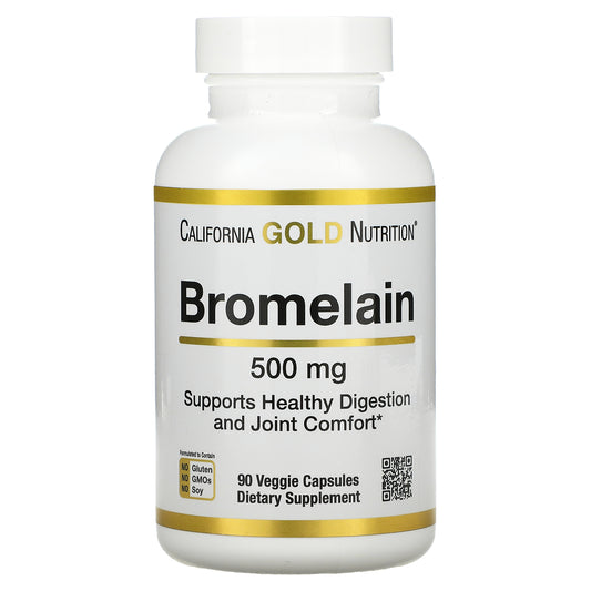 California Gold Nutrition, Bromelain, 500 Mg Veggie Capsules