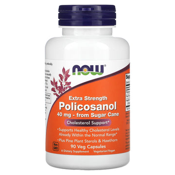 Now Foods, Policosanol, Extra Strength , 40 Mg Veg Capsules