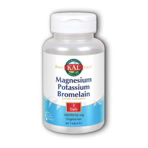 Magnesium Potassium Bromelain 60 Tabs By Kal
