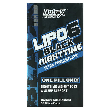 Nutrex Research, Lipo-6 Black Nighttime, Ultra Concentrate