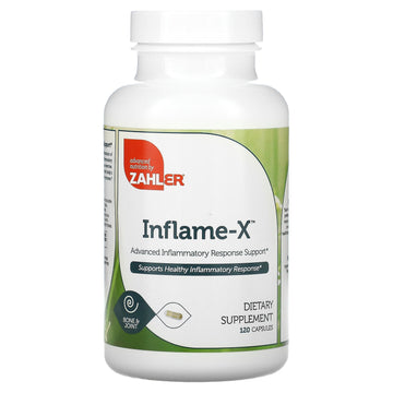 Zahler Inflame-X, Turmeric And More, Supports Healthy Inflammatory Response, 120 Capsules.