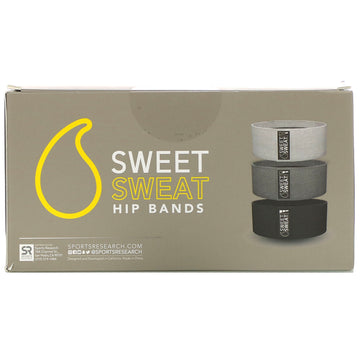 Sports Research, Sweet Sweat Hip Bands, Gray