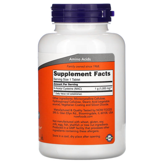 Now Foods, Nac, 1000 Mg Tablets