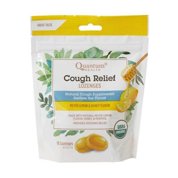 Cough Relief Organic Bagged Lozenges Meyer Lemon & Honey 18