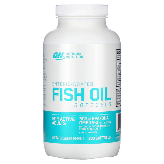 Optimum Nutrition, Enteric-Coated Fish Oil, Softgels
