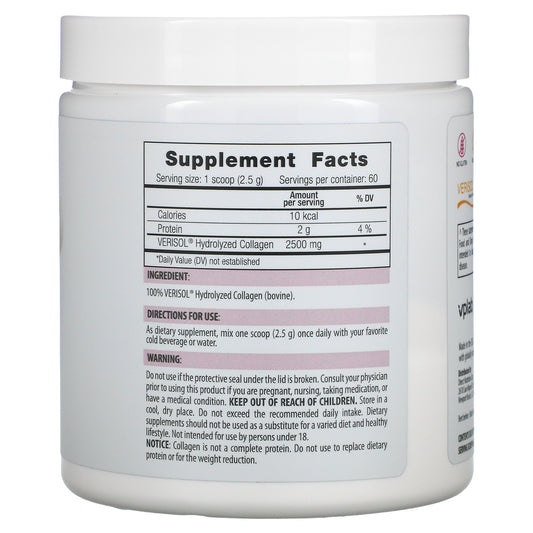 Vplab, Ultra Women'S Beauty Collagen Peptides, Unflavored, 2,500 Mg