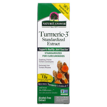 Nature'S Answer, Turmeric-3, Alcohol-Free