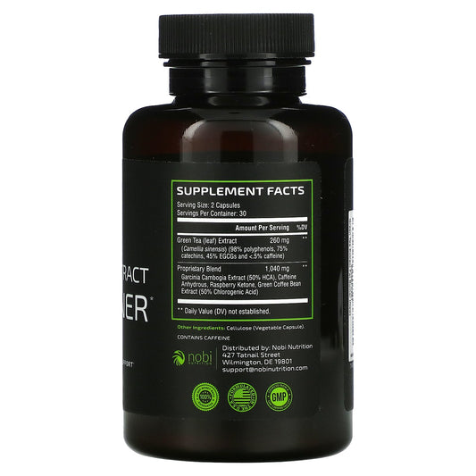 Nobi Nutrition, Premium Green Tea Extract Fat Burner With Egcg Capsules