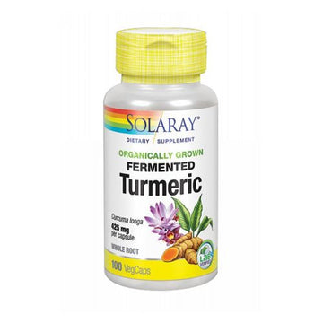 Organically Grown Fermented Turmeric Root 100 Veg Caps By So