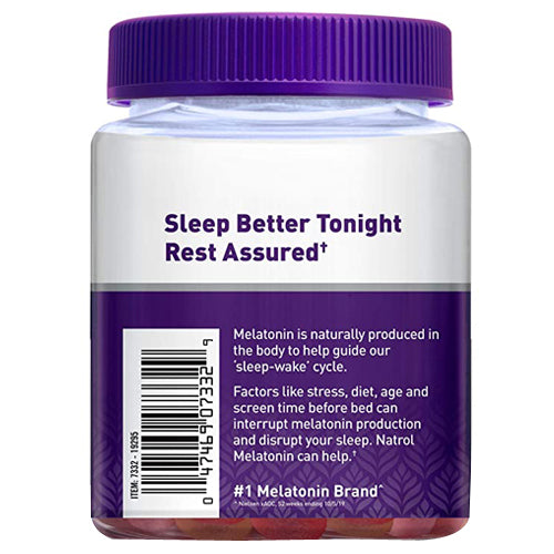 Gummies Melatonin Strawberry 90 Count By Natrol