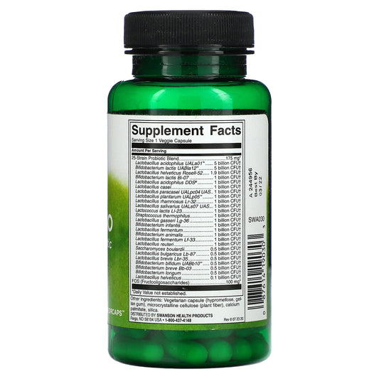 Swanson, Epic Pro 25-Strain Probiotic, Digestive, 30 Billion Cfu Veggie Drcaps