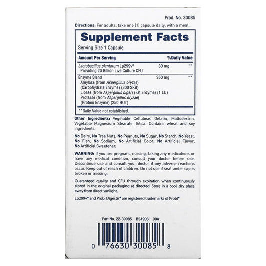 American Health, Enzyme Probiotic Complex+, 20 Billion Cfu Capsules