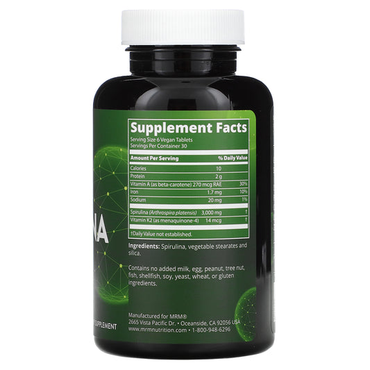 Mrm, Spirulina Vegan Tablets