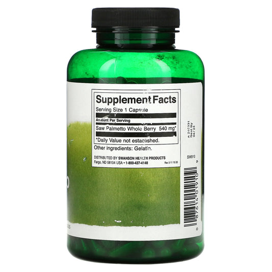 Swanson, Full Spectrum Saw Palmetto, 540 Mg