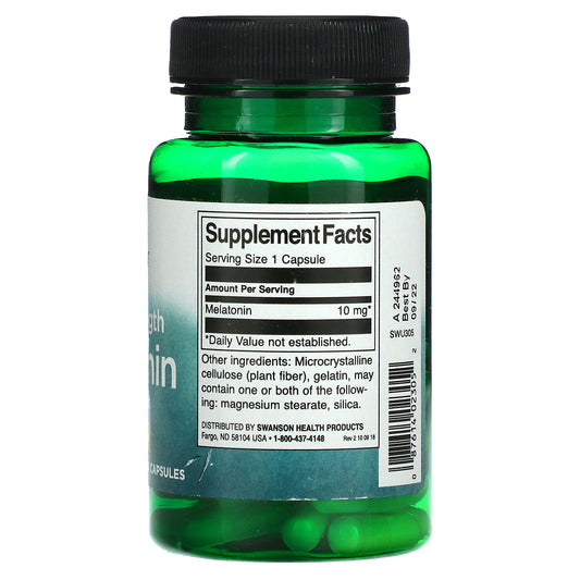 Swanson, Triple Strength Melatonin, 10 Mg