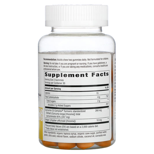 Nature'S Way, Turmeric Ginger Gummies, Mango, 130 Mg,Gummies