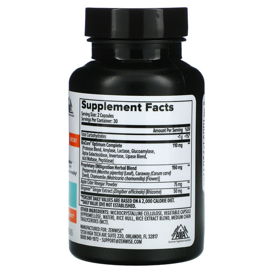 Zenwise Health, Endigestion Vegetable Capsules