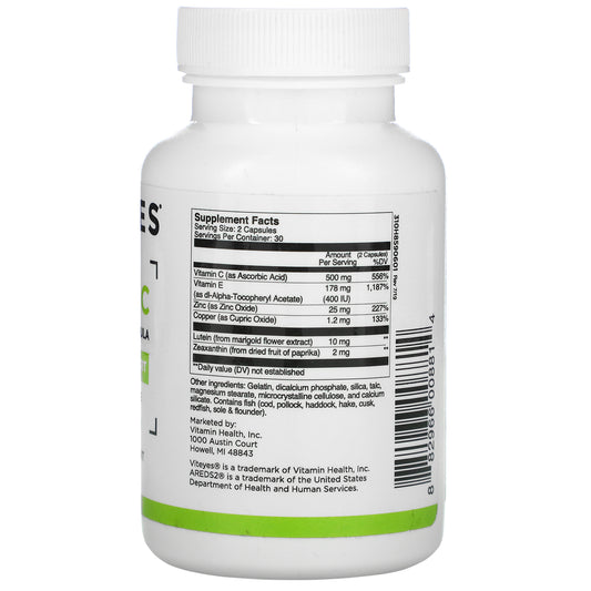 Viteyes, Classic Macular Support, Areds 2 Based Formula,  Capsules