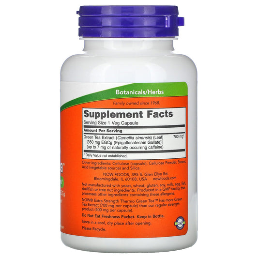 Now Foods, Thermo Green Tea, Extra Strength Veg Capsules