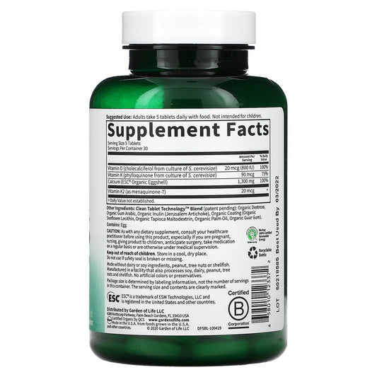 Garden Of Life, Dr. Formulated, Stronger Bones