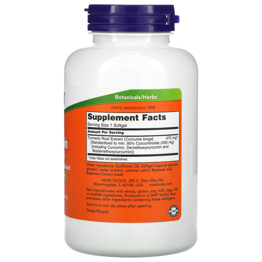 Now Foods, Curcumin Softgels Softgels