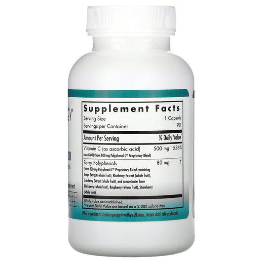 Nutricology, Non-Gmo Vitamin C 500 With Berry Polyphenols