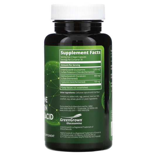 Mrm, Vegan Glucosamine Chondroitin & Hyaluronic Acid