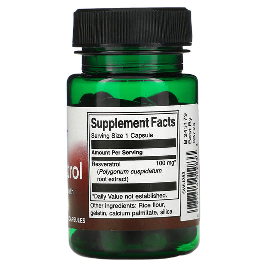 Swanson, Resveratrol, 100 Mg Capsules
